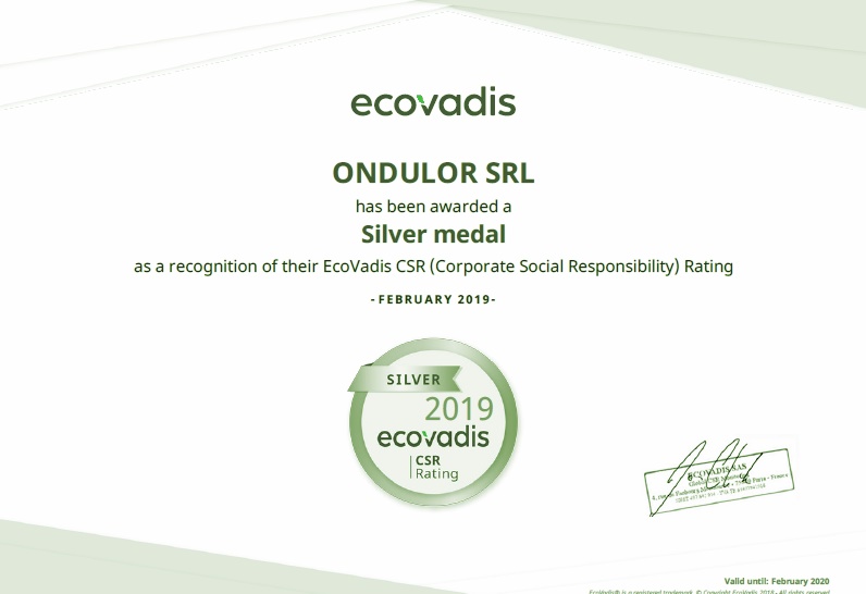 Certificazione-EcoVadis-Ondulor-2019
